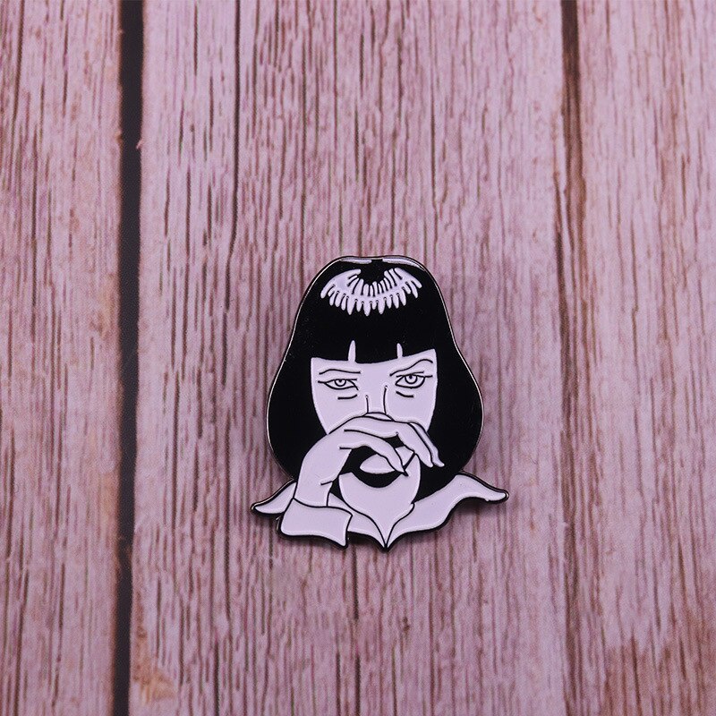 Mia Wallace Brooch Pulp Fiction Film Badge
