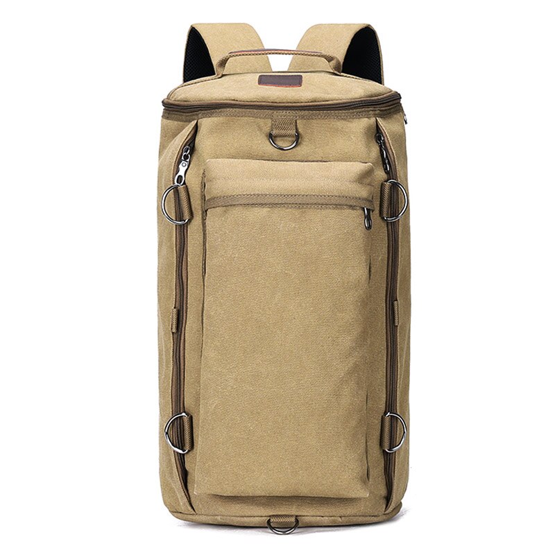 New Large Capacity Rucksack Man Travel Duffle Outdoor Backpack Male Luggage Canvas Bucket Shoulder Bags Men Camping Backpack