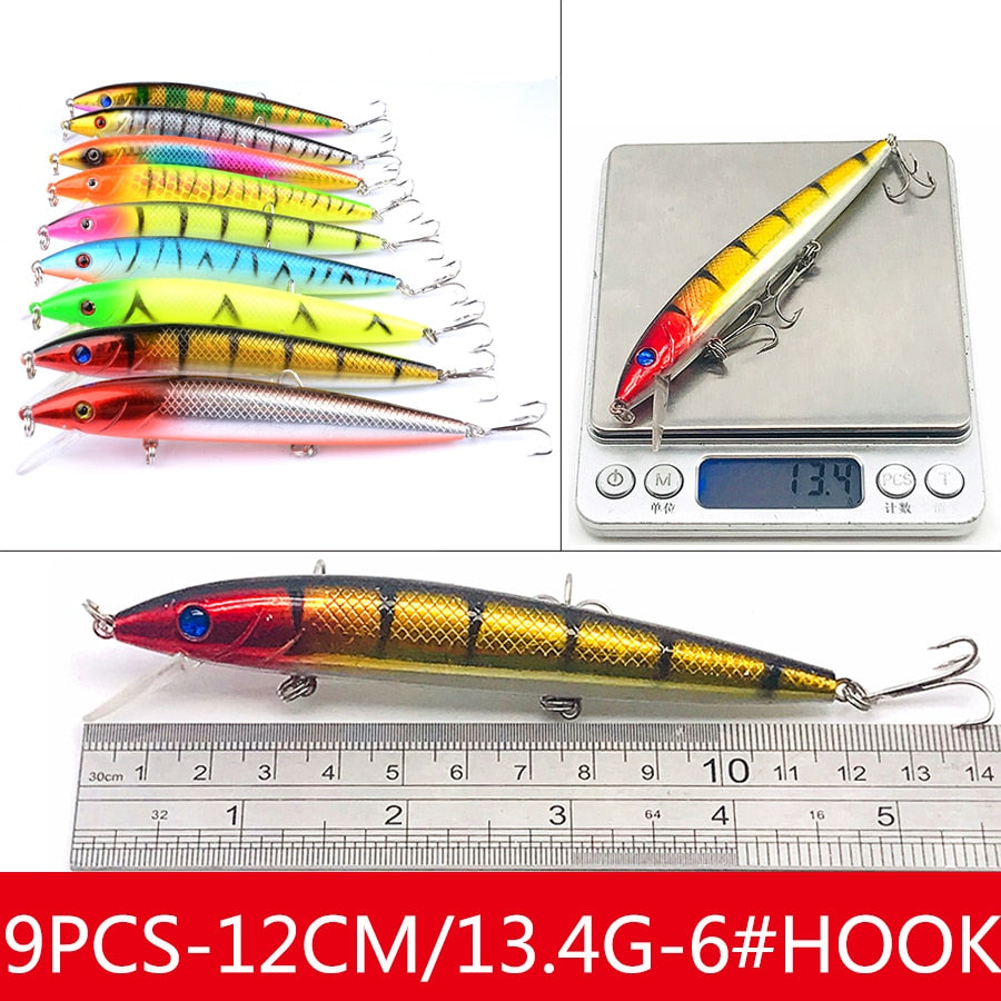 Jerkbait Minnow Hard Baits Fake Crankbait Fishing Lure Set Of Wobblers For Pike Trolling Tackle Artificial Bait Kit Swimbait Sea