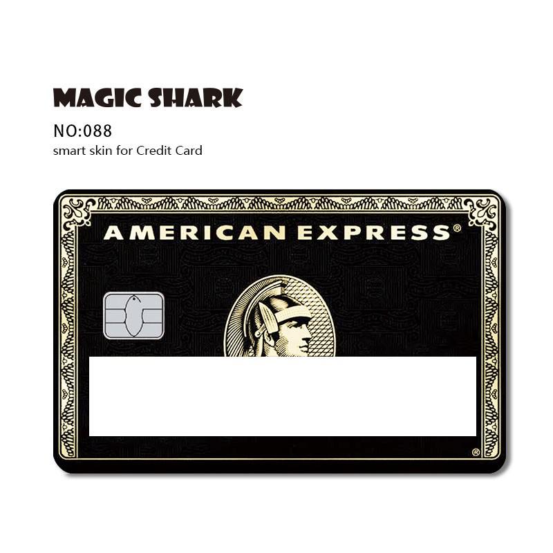 Magic Shark Poker Hunter Dog Out of Stock Car Snake Broke Black Card Window Sticker Film SKin Cover for Debit Credit Card