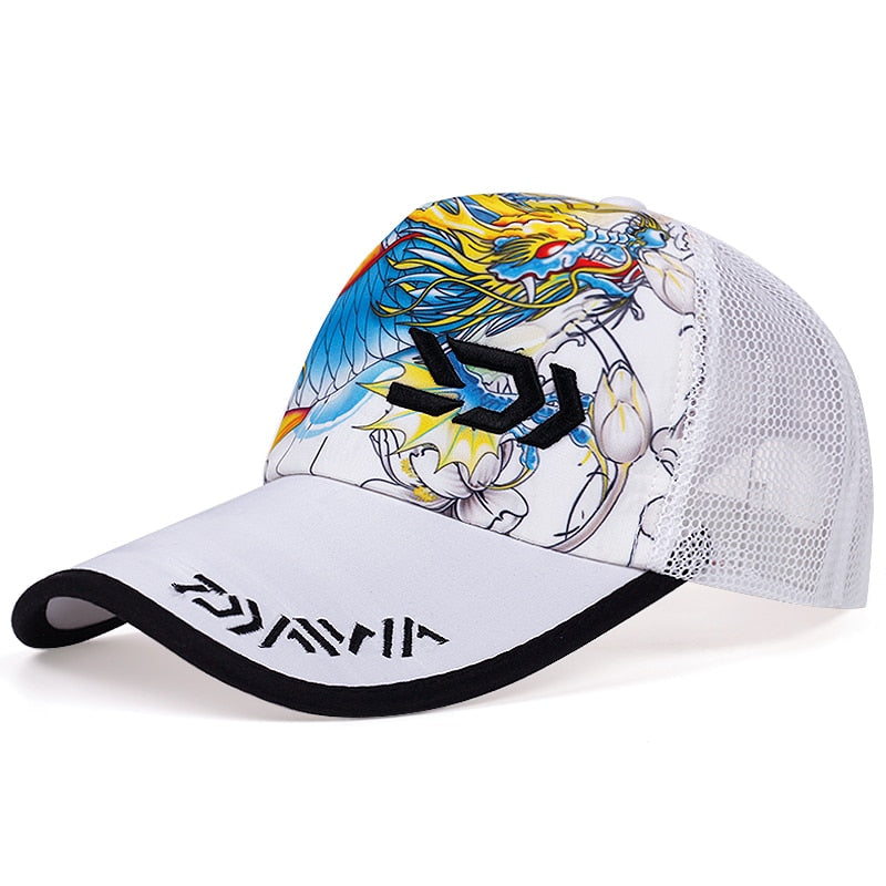 New Fashion basebal cap summer outdoor sports mesh caps for Men Dragon color print hip hop hat snapback Popular Hats Unisex