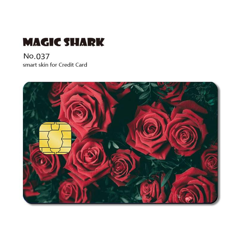 Matte 3M PVC Cartoon  Joker Half Cover Sticker Case Film for Big Small Chip Credit Debt Card