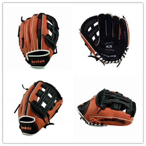 Left Hand Pvc Baseball Glove Youth Catchers Baseball Gloves Red for Adults Guante De Beisbol Sports Entertainment EI50BG