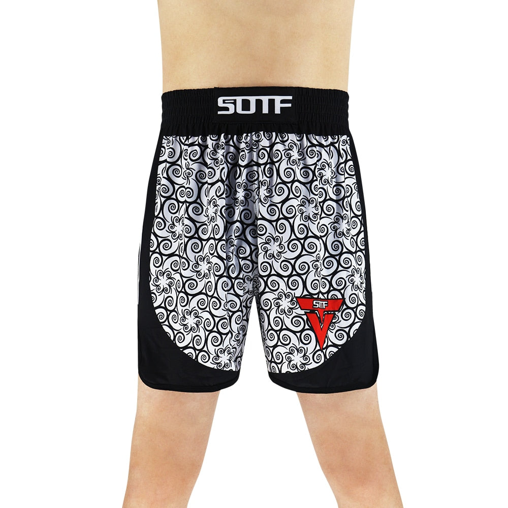 Muay Thai shorts 2021 new men's and women's boxing pants children's Taekwondo MMA fighting pants Sanda training fighting Bjj