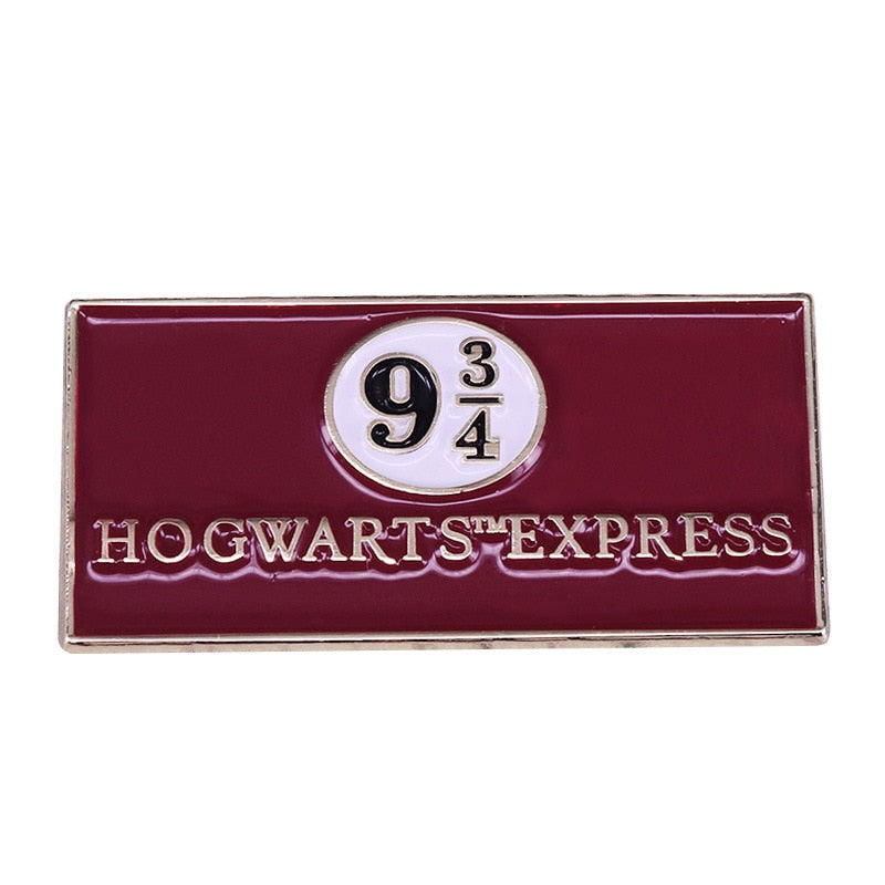 Magic station logo brooch fantasy novel fan accessory badge