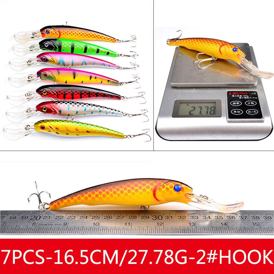 Jerkbait Minnow Hard Baits Fake Crankbait Fishing Lure Set Of Wobblers For Pike Trolling Tackle Artificial Bait Kit Swimbait Sea