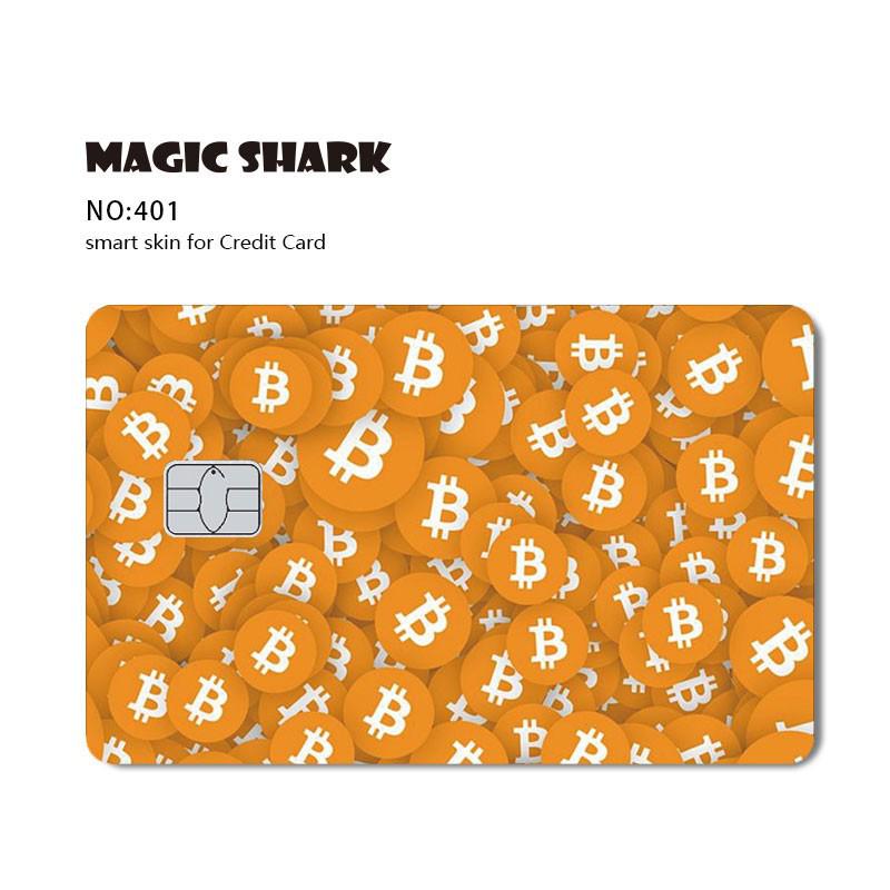 Magic Shark Anime Tape Cartoon Cute Cat Game Funny Chocolate Matte PVC Sticker Film Skin Case for Small Large Chip Credit Card