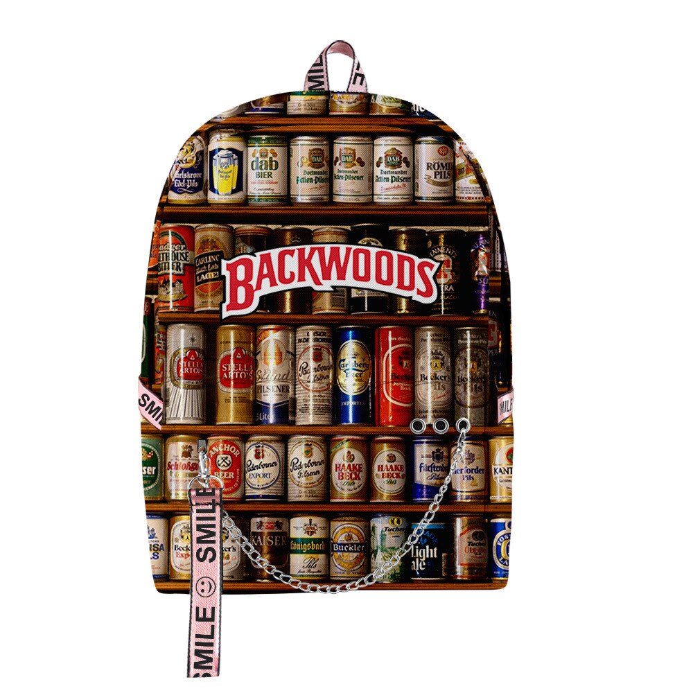 New Style BACKWOODS Beer Fashion 3D Backpack