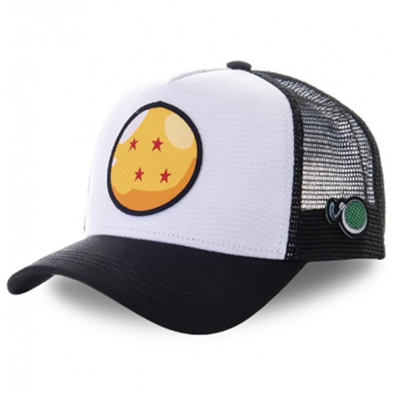 Newest Dragon Ball & Naruto Anime Mesh Cap Hot Style Patch Trucker Hat Curved Brim Baseball Cap Gorras Casquette