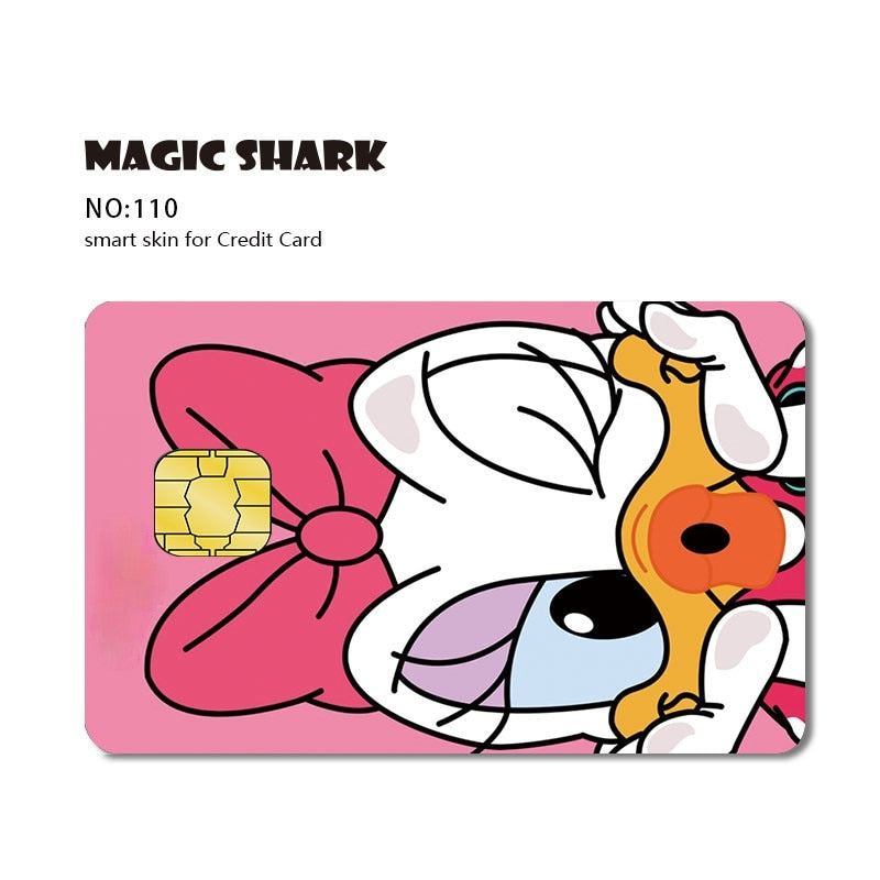 Magic Shark Matte Cartoon Cute Sticker Film Tape for Credit Card Debit Card Small Large Chip
