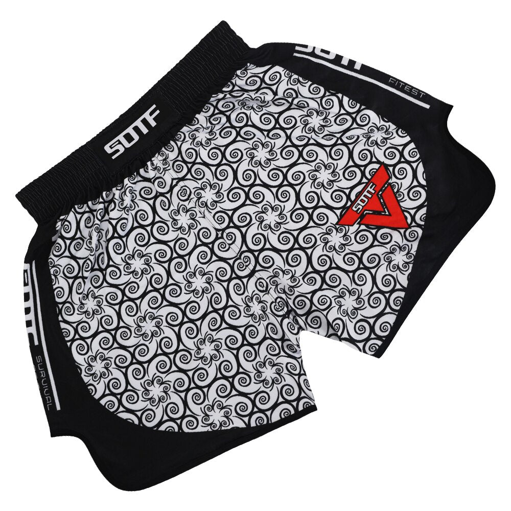 Muay Thai shorts 2021 new men's and women's boxing pants children's Taekwondo MMA fighting pants Sanda training fighting Bjj