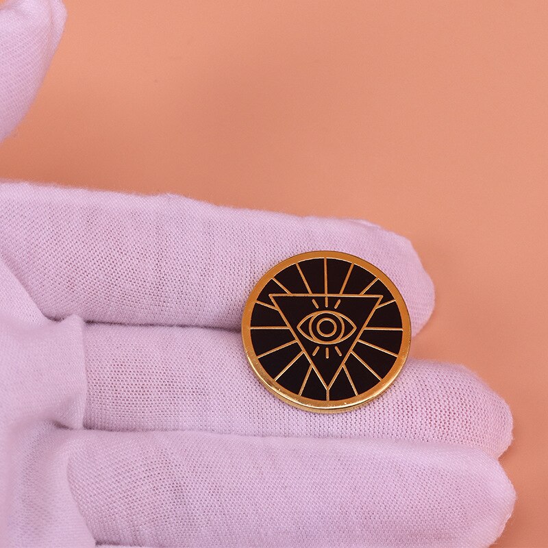 Mysterious Illuminati Brooch Eye of God Badge