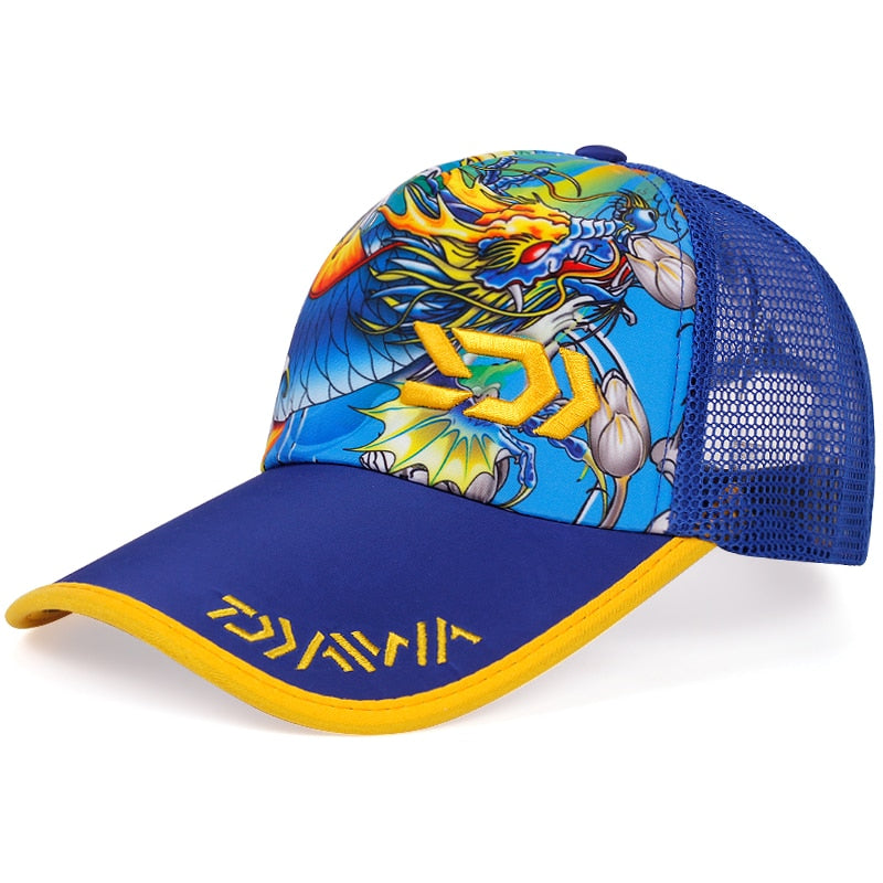 New Fashion basebal cap summer outdoor sports mesh caps for Men Dragon color print hip hop hat snapback Popular Hats Unisex