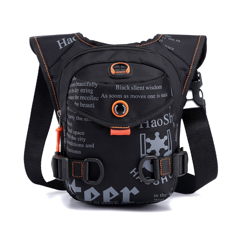 Men Waterproof Nylon Drop Leg Bags Thigh Hip Bum Belt Bag Waist Fanny Pack Boys