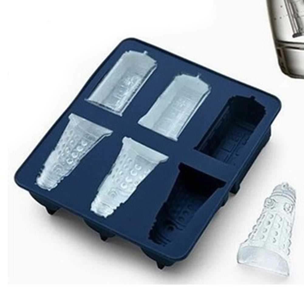 New Arrival Food Grade Doctor Who Dalek & Tardis Ice Tray 14*15 cm Multi function Candy Jello Chocolate Baking Mold Kitchen Tool