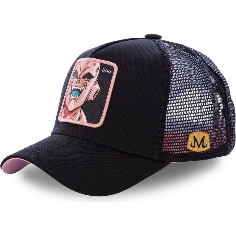 Newest Dragon Ball & Naruto Anime Mesh Cap Hot Style Patch Trucker Hat Curved Brim Baseball Cap Gorras Casquette