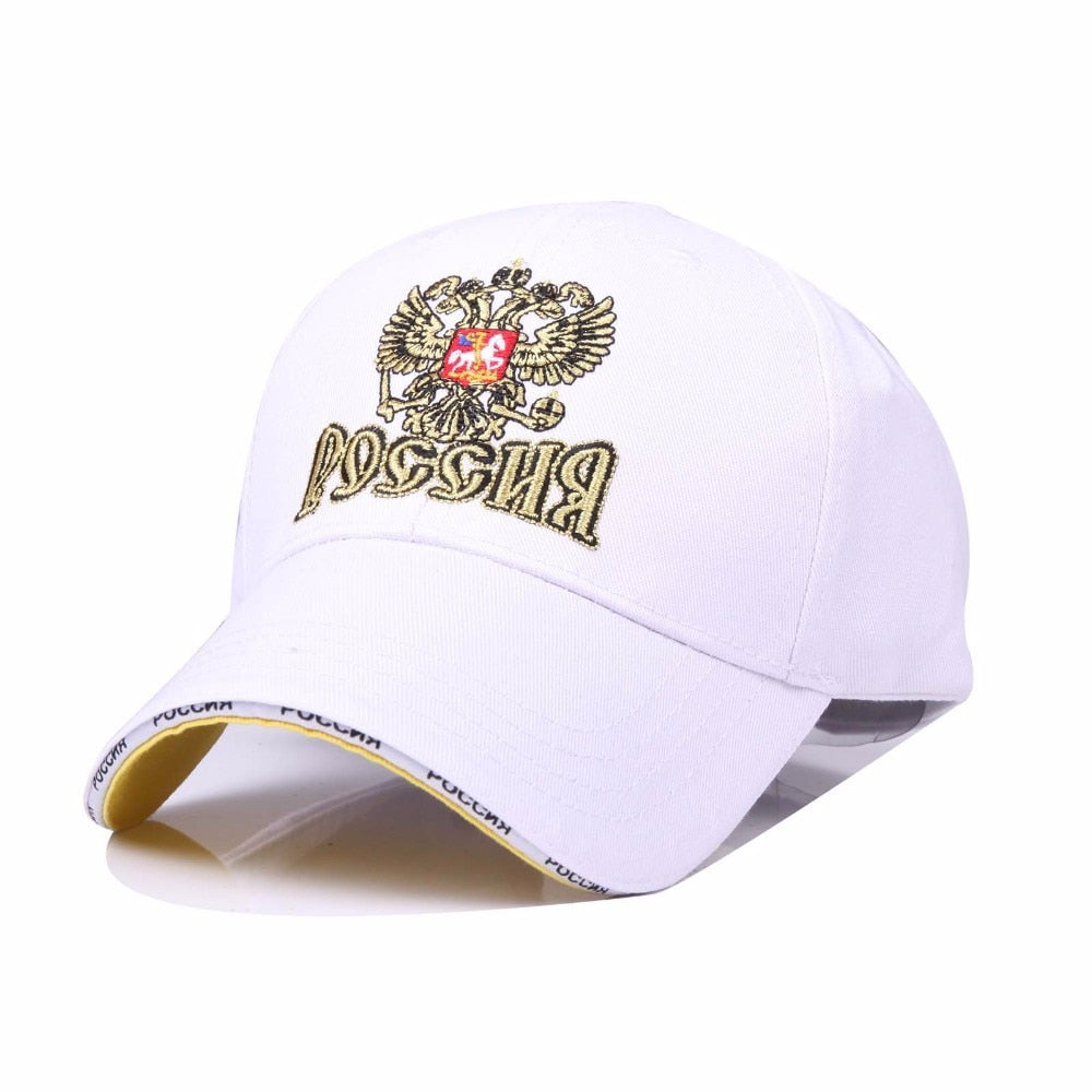 New Unisex Cotton Outdoor Baseball Cap Russian Emblem Embroidery Snapback Fashion Sports Hats For Men & Women Patriot golf Caps