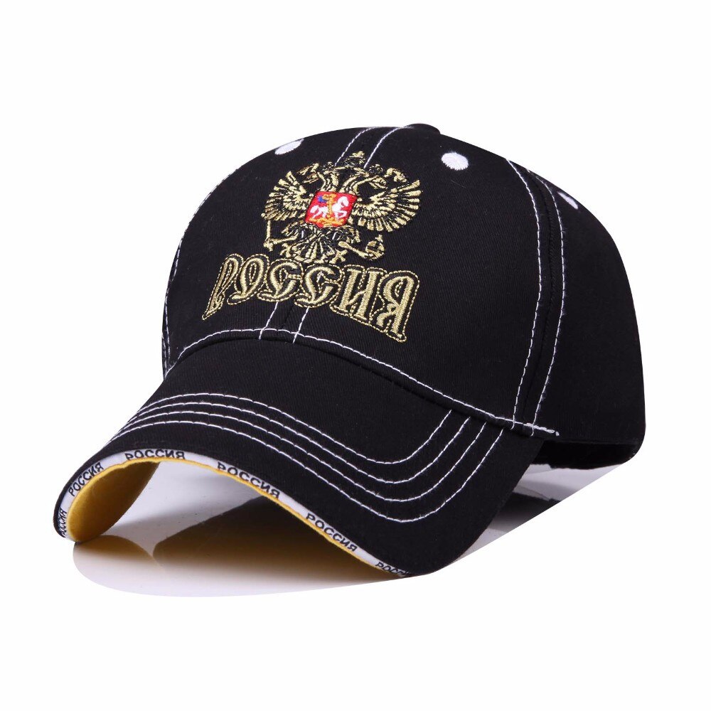 New Unisex Cotton Outdoor Baseball Cap Russian Emblem Embroidery Snapback Fashion Sports Hats For Men & Women Patriot golf Caps