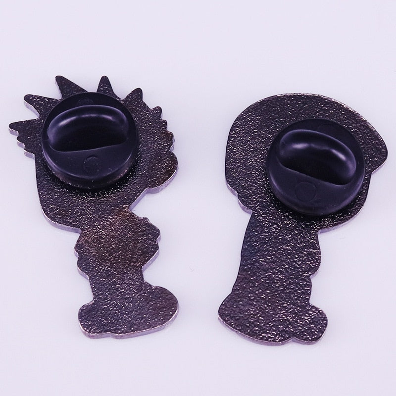 Nostalgic comic book Calvin and Susie brooch set cute cartoon decoration
