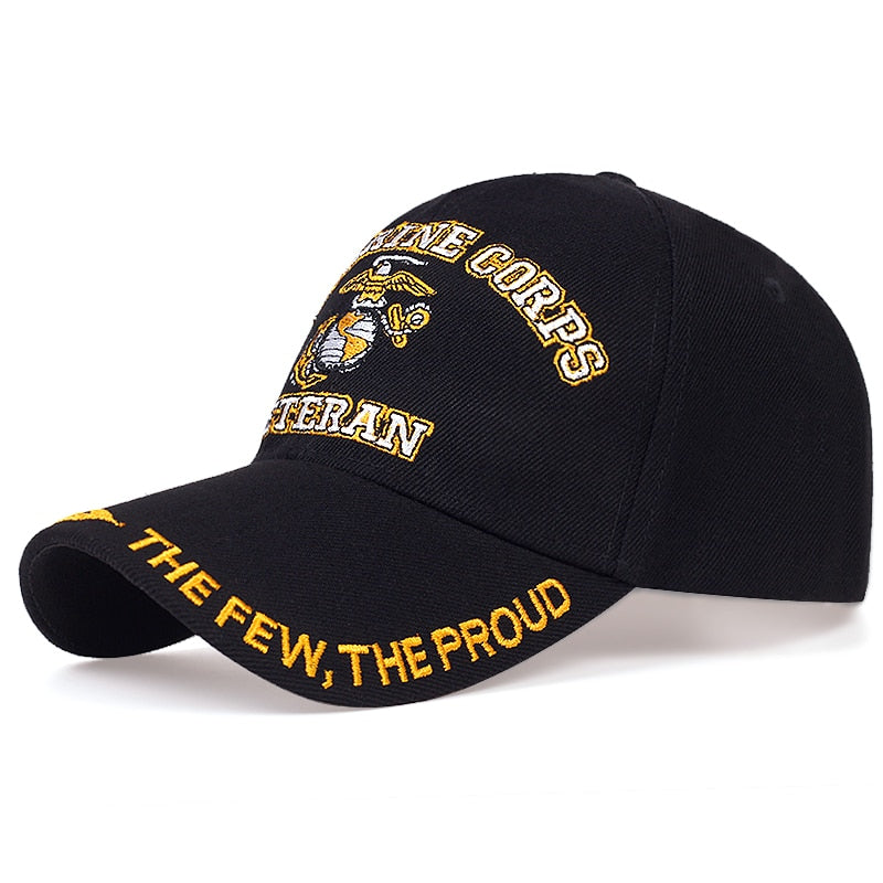 New Fashion U.S. Marine Corps Veteran the few the proud Hats Letter Embroidered