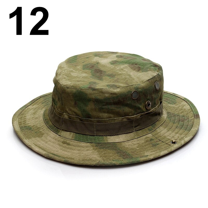 Multicam Boonie Hat Military Camouflage Bucket Hats Army Hunting Outdoor Hiking