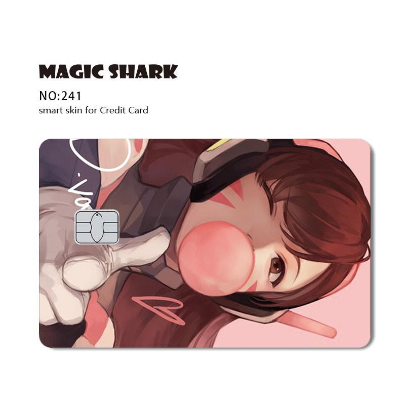 Magic Shark Hot Sale Attacking Giant Snake Dag Demon Slayer Cartoon Matte Credit Card Debit Card Sticker Film Skin Case Tape