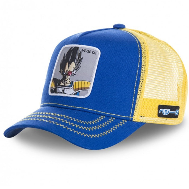 Newest Dragon Ball & Naruto Anime Mesh Cap Hot Style Patch Trucker Hat Curved Brim Baseball Cap Gorras Casquette