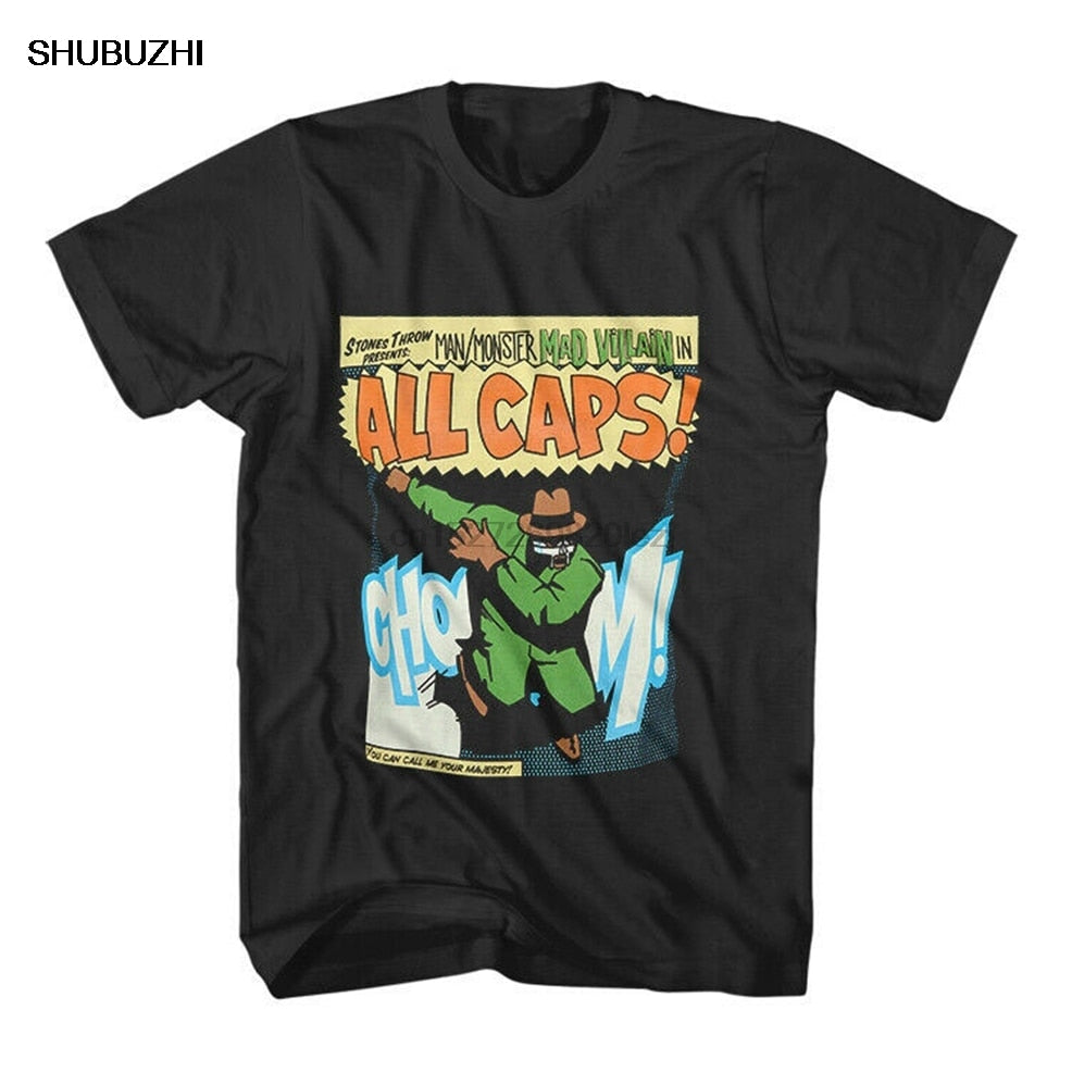 fashion t-shirt men cotton brand teeshirt Madvillain (Mf Doom Madlib) Short Sleeve Shirt Size S - 2Xl Adults Casual Tee Shirt