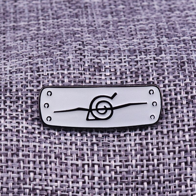 Konoha Forehead Brooch Swirl Headband Badge