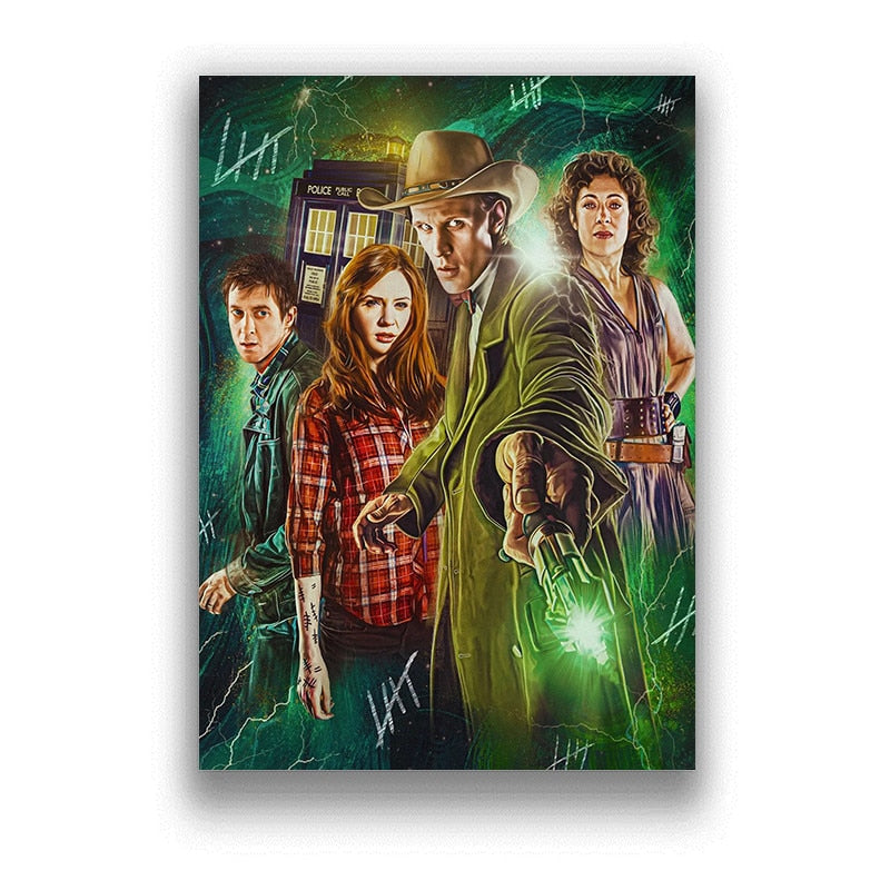 Movie Doctor Who Picture Art Decor White Coated Paper Poster Cafe Bar Wall Decor living room Home Decor