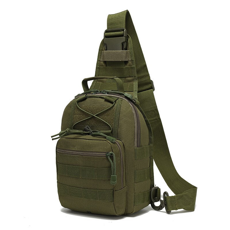 Mens Tactical Military Oxford Crossbody Shoulder Bag Chest Pack Camping Hiking Backpack Outdoor Sports Travel Handbag