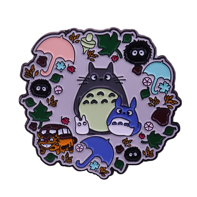 My Neighbor Totoro Dust Elf Brooch Anime Fan Decoration Badge