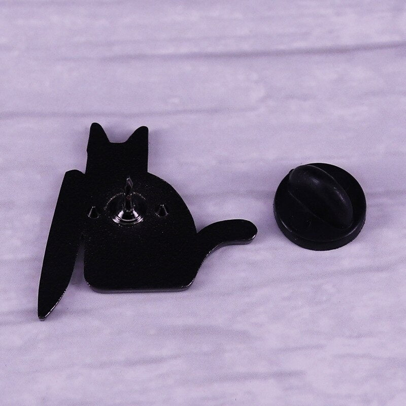 Killer Cat Brooch Horror Animal Badge Halloween Cartoon Accessories