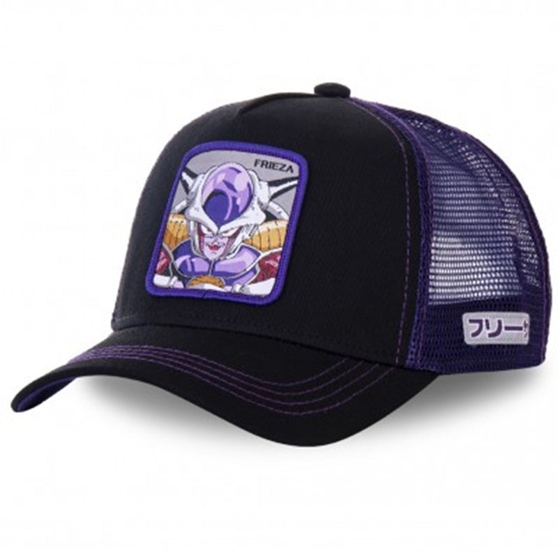 Newest Dragon Ball & Naruto Anime Mesh Cap Hot Style Patch Trucker Hat Curved Brim Baseball Cap Gorras Casquette