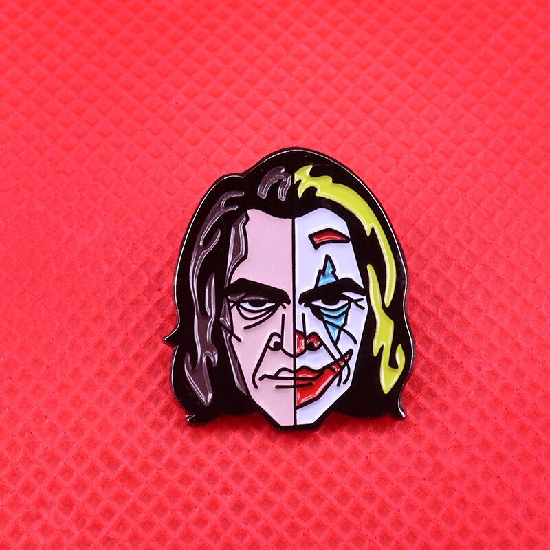 Joaquin Phoenix Clown Brooch Tragedy Comedy Art Fusion Badge
