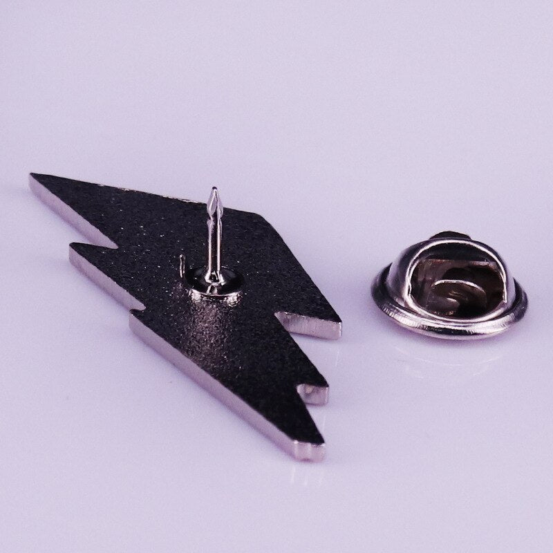 Lightning Shaped American Flag Pin