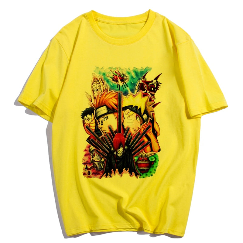 Naruto Hatake Kakashi Graphic Print T-shirt Women Harajuku Aesthetic White Top Plus Size Tshirt Anime Japan Style Female T Shirt