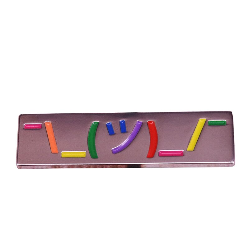 "Shrug"-Fun Symbol Brooch Rainbow Symbol Badge Cute Chat Ornament Fun Social Gift
