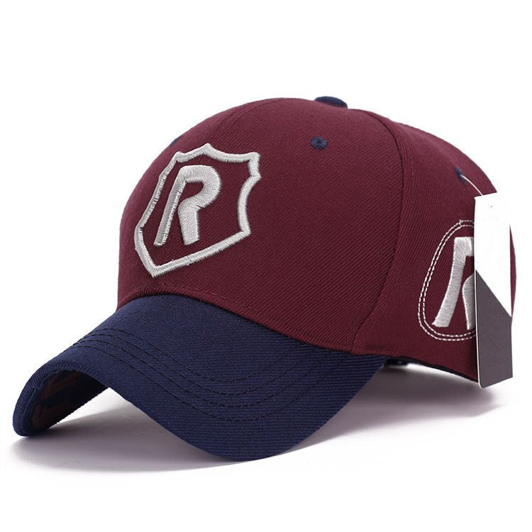 New R Letter 3D Embroidered Baseball Cap Adjustable Hip Hop Fashion Hat Outdoor