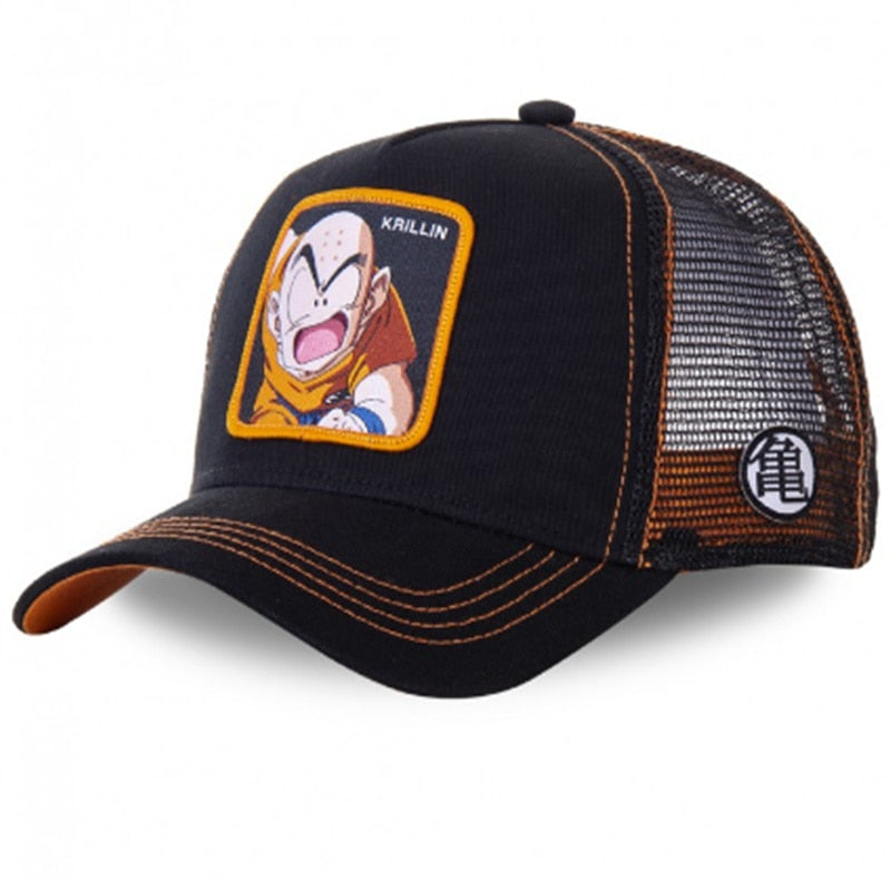 Newest Dragon Ball & Naruto Anime Mesh Cap Hot Style Patch Trucker Hat Curved Brim Baseball Cap Gorras Casquette