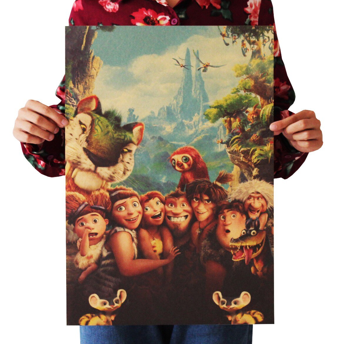 Movie The Croods Kraft Paper Poster Home Wall Room Decoration Painting