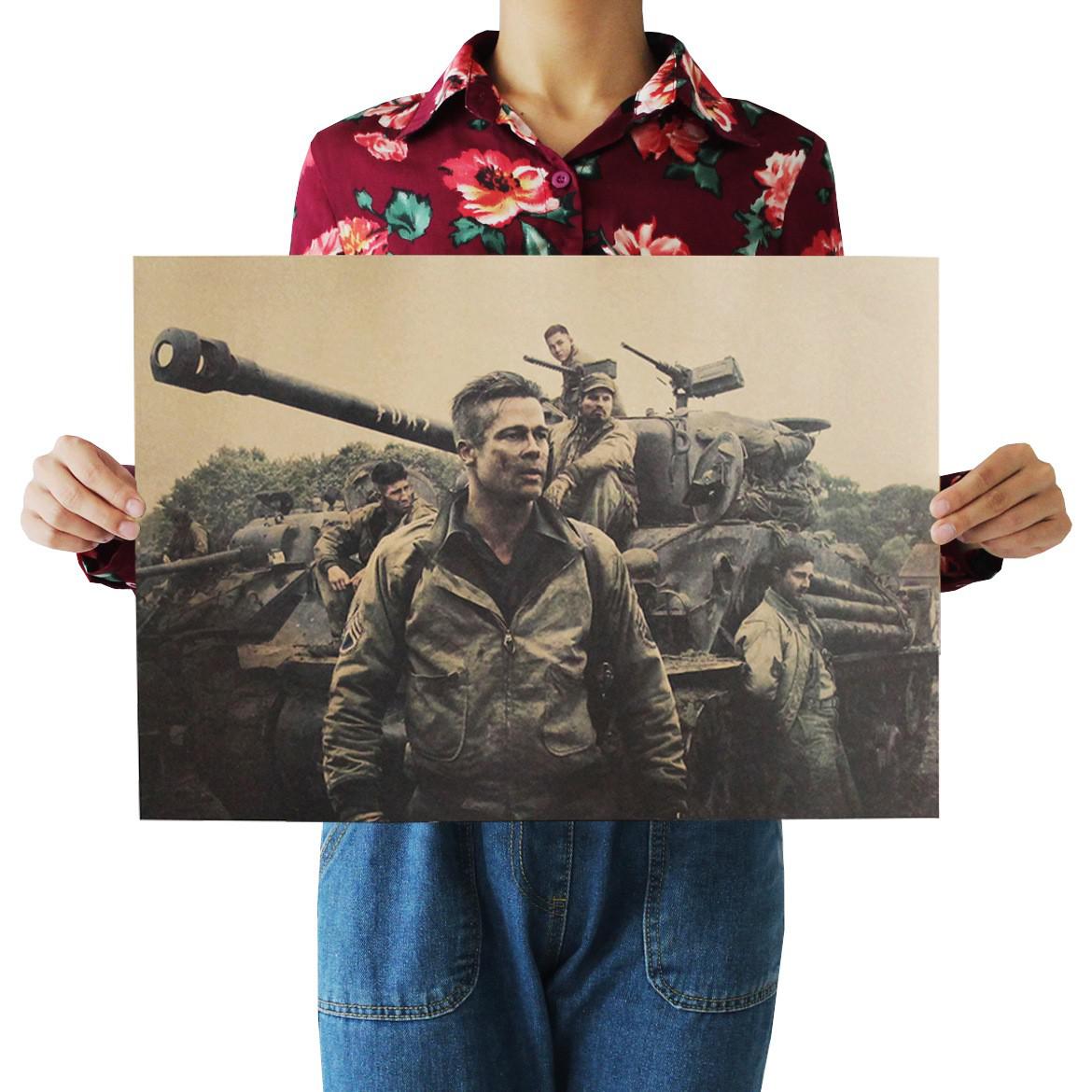 Movie Fury Kraft Paper Poster Home Wall Room Decoration Painting