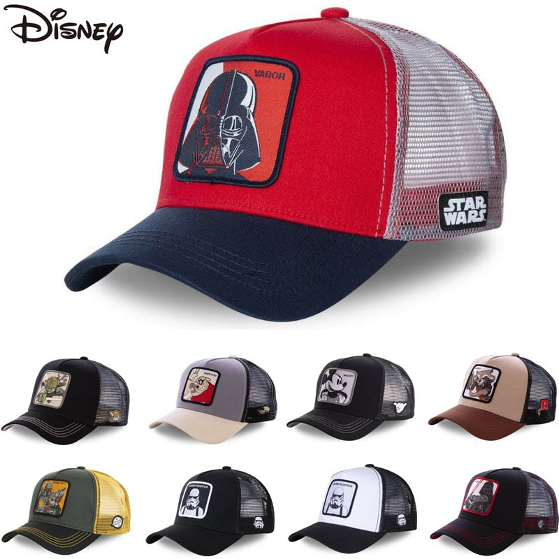 New Brand Anime Star Wars Mickey Snapback Cotton Baseball Cap Men Women Hip Hop
