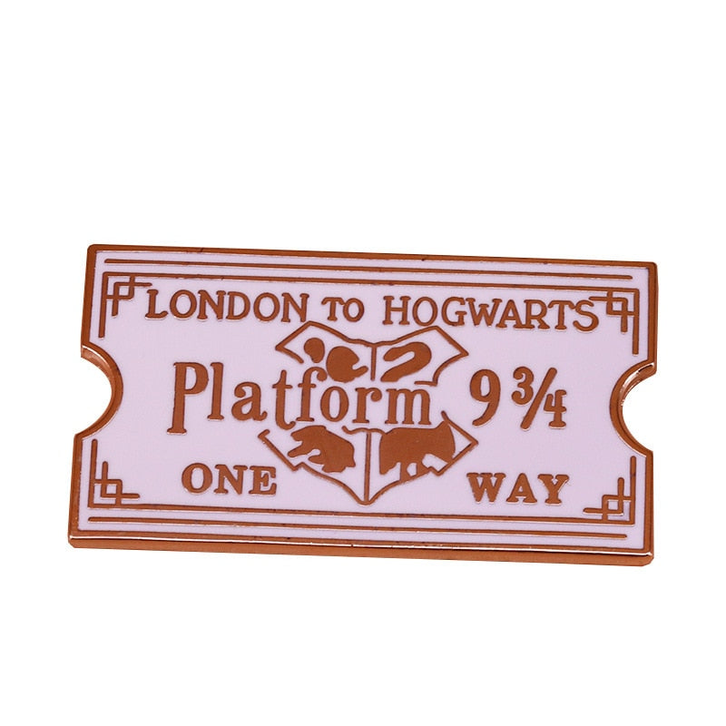 Magic Station Brooch One-way Ticket Badge