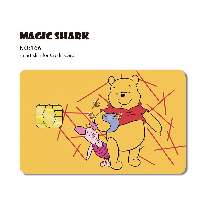 Magic Shark Matte Cartoon Cute Sticker Film Tape for Credit Card Debit Card Small Large Chip