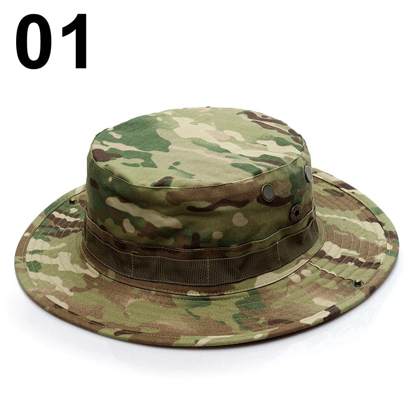 Multicam Boonie Hat Military Camouflage Bucket Hats Army Hunting Outdoor Hiking