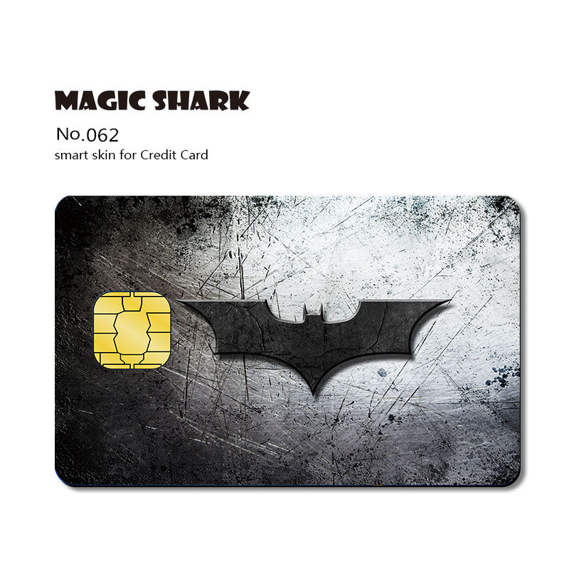 Magic Shark Matte Cartoon Cute Sticker Film Tape for Credit Card Debit Card Small Large Chip