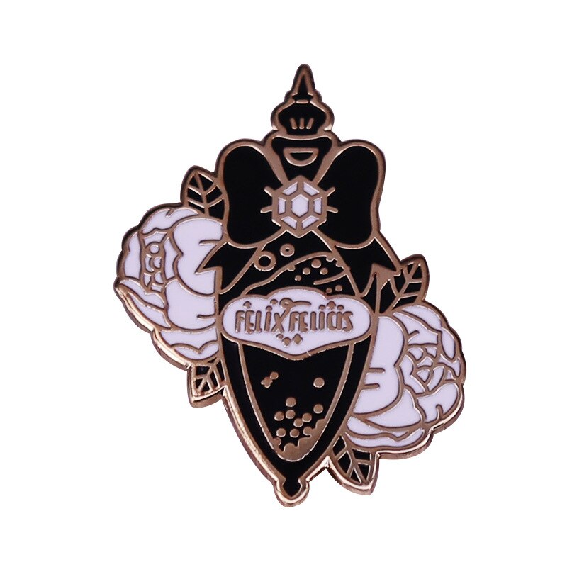 Lucky Water Brooch Magic Bottle Badg