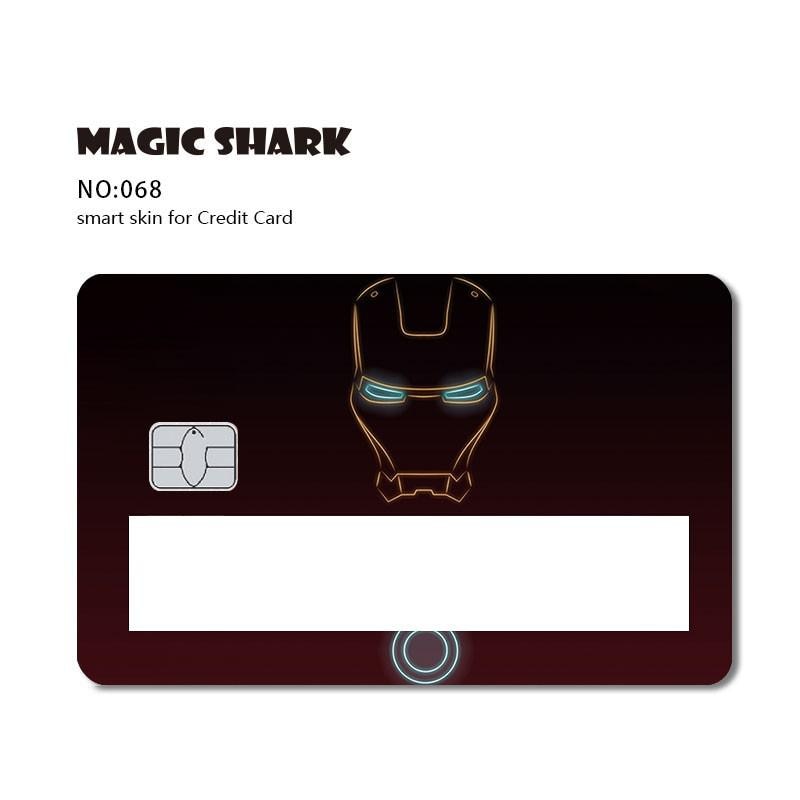 Magic Shark Poker Hunter Dog Out of Stock Car Snake Broke Black Card Window Sticker Film SKin Cover for Debit Credit Card