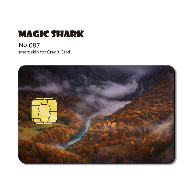 Magic Shark Matte 3M PVC Cartoon Joker Half Cover Sticker Case Film for Big Small Chip Credit Debt Card